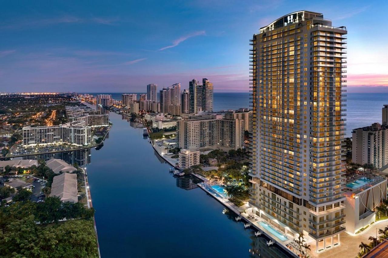 Hyde Beach House Three-Bedroom, Waterfront, Ocean And Intercostal View, Rooftop Pool, 5 Min Walk To Beach Hollywood Kültér fotó